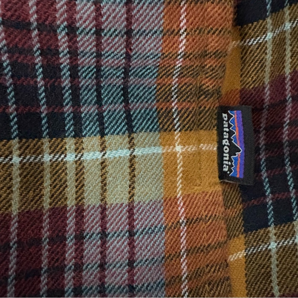 PATAGONIA Cotton Fjord Flannel 
Tartan Plaid Button Down Shirt, Sz M - Picture 11 of 14